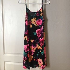 Black floral dress